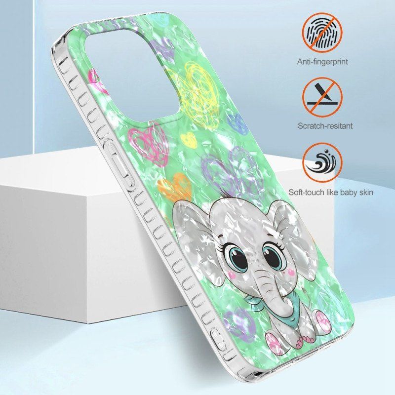 Etui do iPhone 14 Pro Max Stylowy Słoń