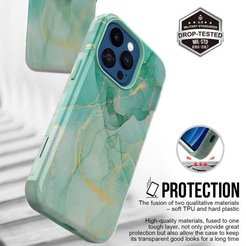 Etui do iPhone 14 Pro Max Wspaniały Marmur