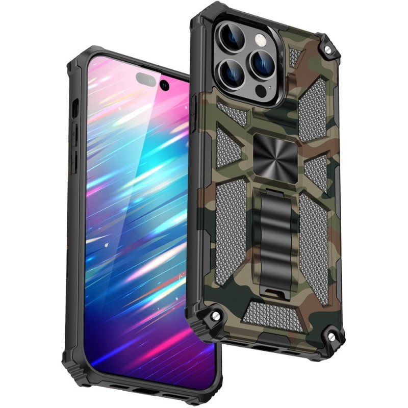 Etui do iPhone 14 Pro Max Zdejmowane Wsparcie Kamuflażu