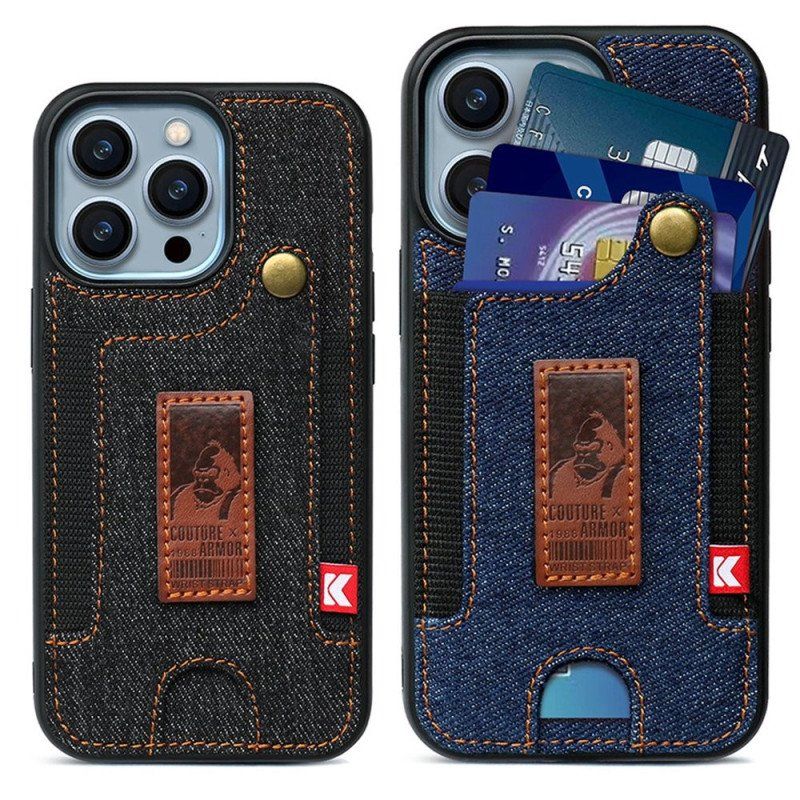 Etui do iPhone 14 Pro Posiadacz Karty I Pasek Do Dżinsów