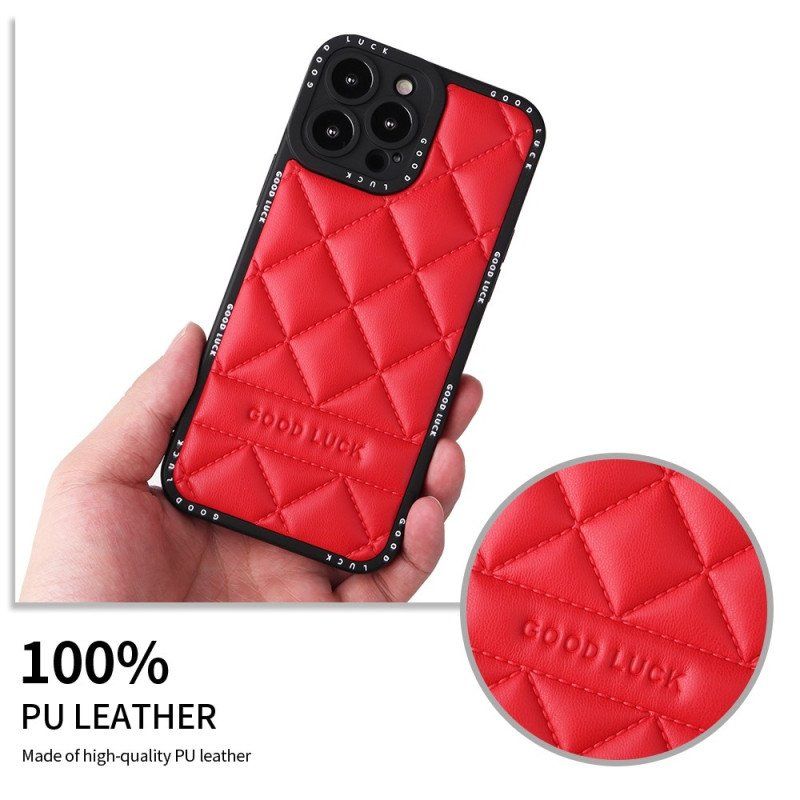 Etui do iPhone 14 Pro Powodzenia Pikowane