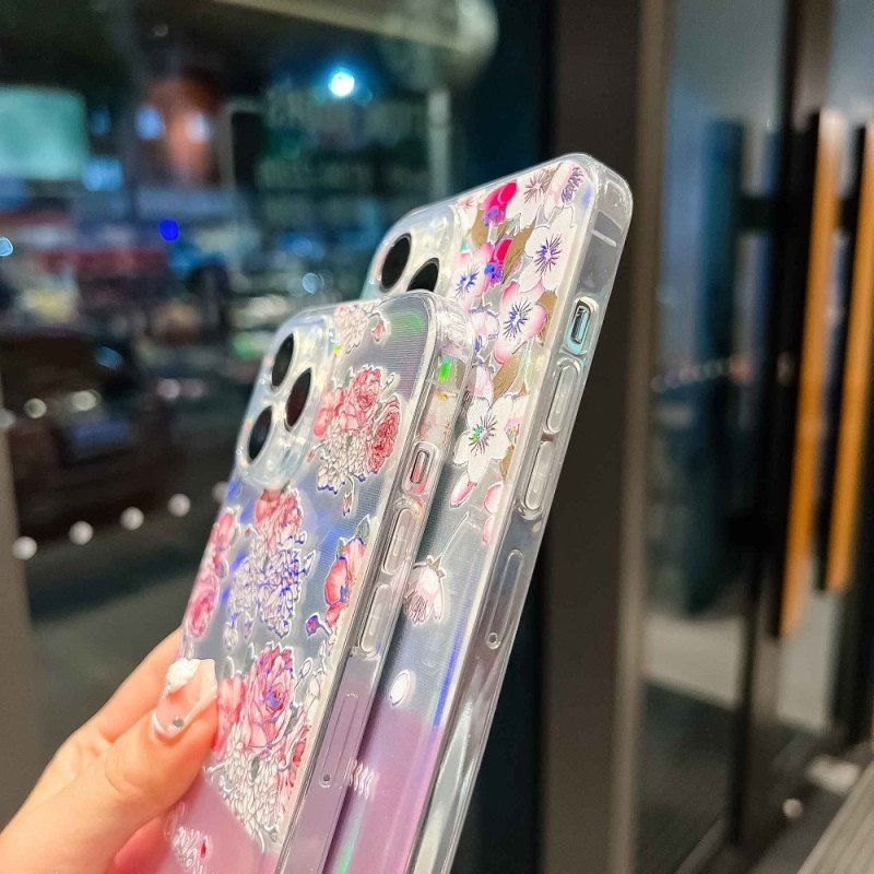 Etui do iPhone 14 Pro Silikonowy Wzór Laserowy