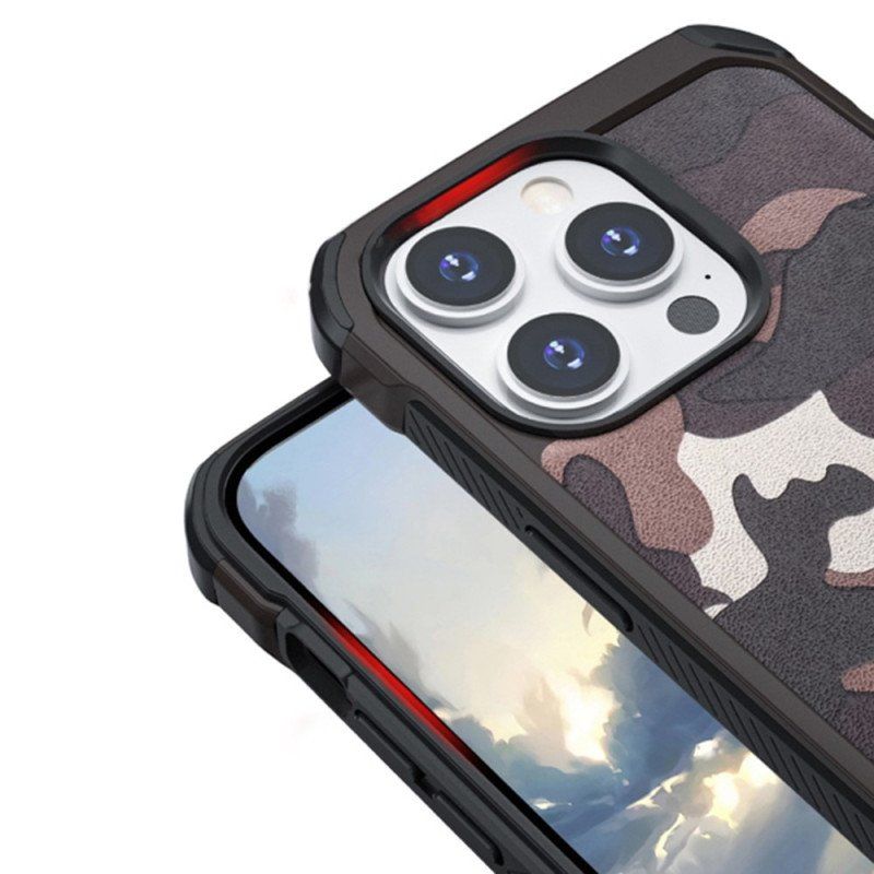 Etui do iPhone 14 Pro Wzmocniony Kamuflaż