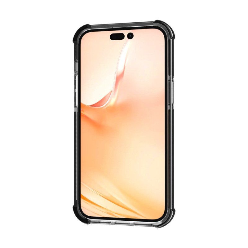 Etui do iPhone 14 Przezroczyste Kolorowe Krawędzie