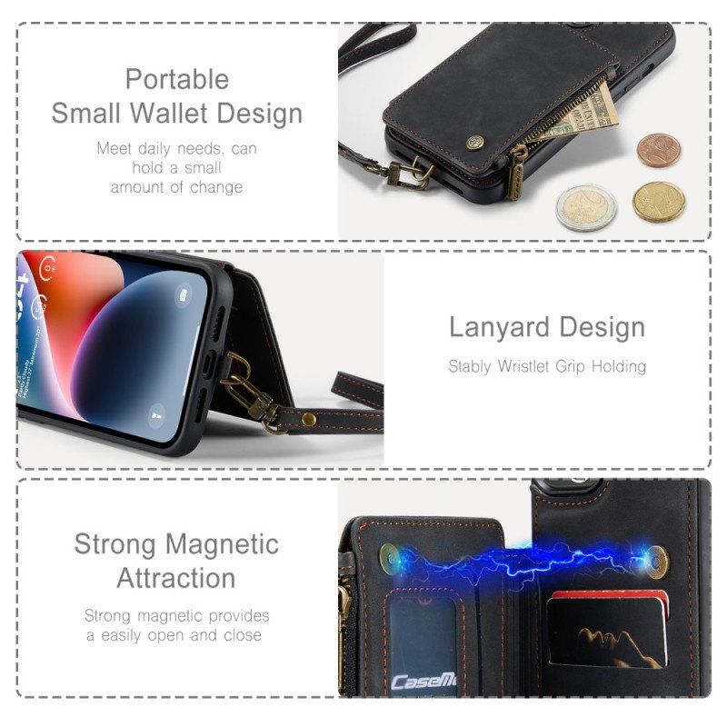 Etui do iPhone 15 Plus Portfel Styl Portfela Caseme