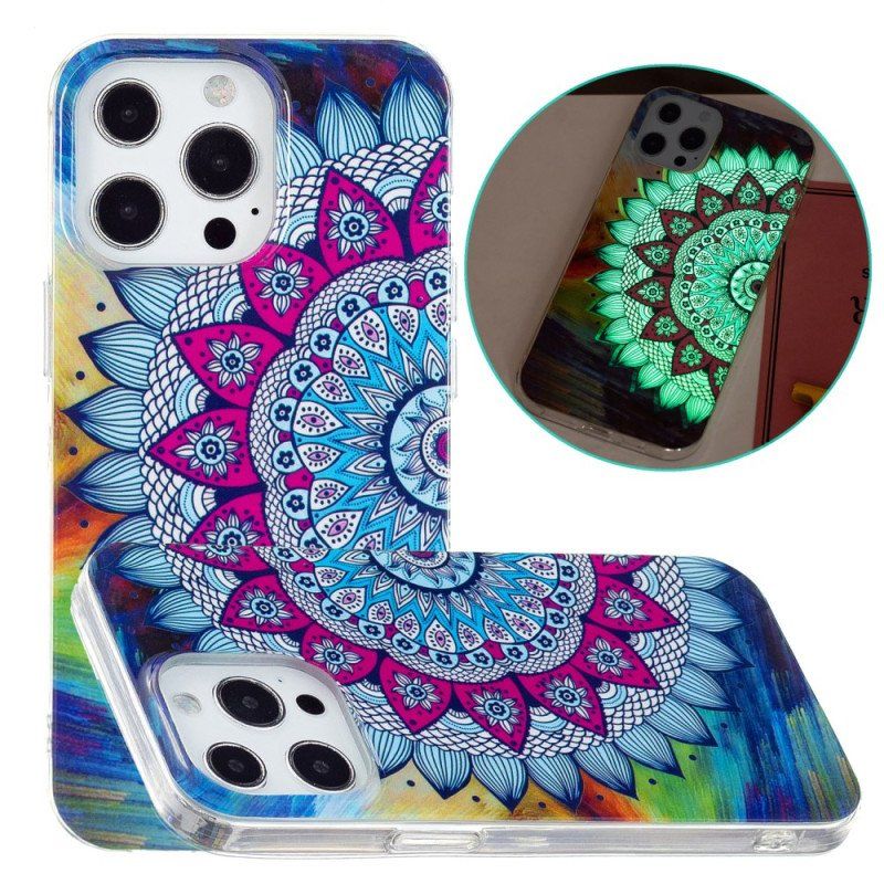 Etui do iPhone 15 Pro Fluorescencyjna Mandala