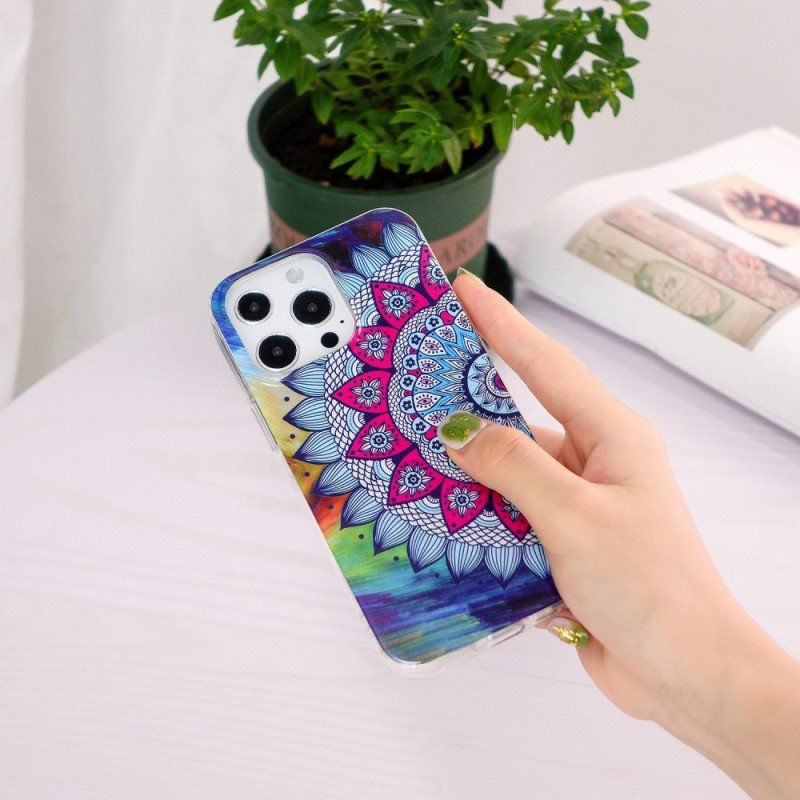 Etui do iPhone 15 Pro Fluorescencyjna Mandala