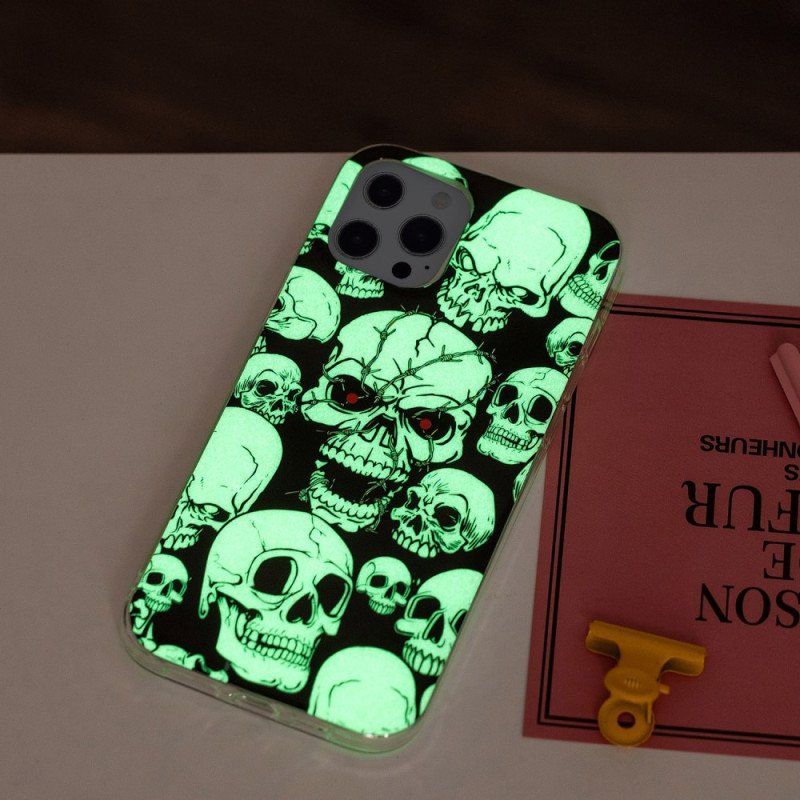 Etui do iPhone 15 Pro Max Fluorescencyjne Czaszki