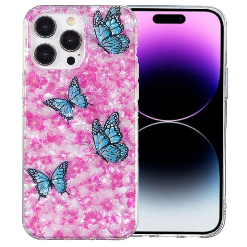 Etui do iPhone 15 Pro Max Kwiaty I Motyle