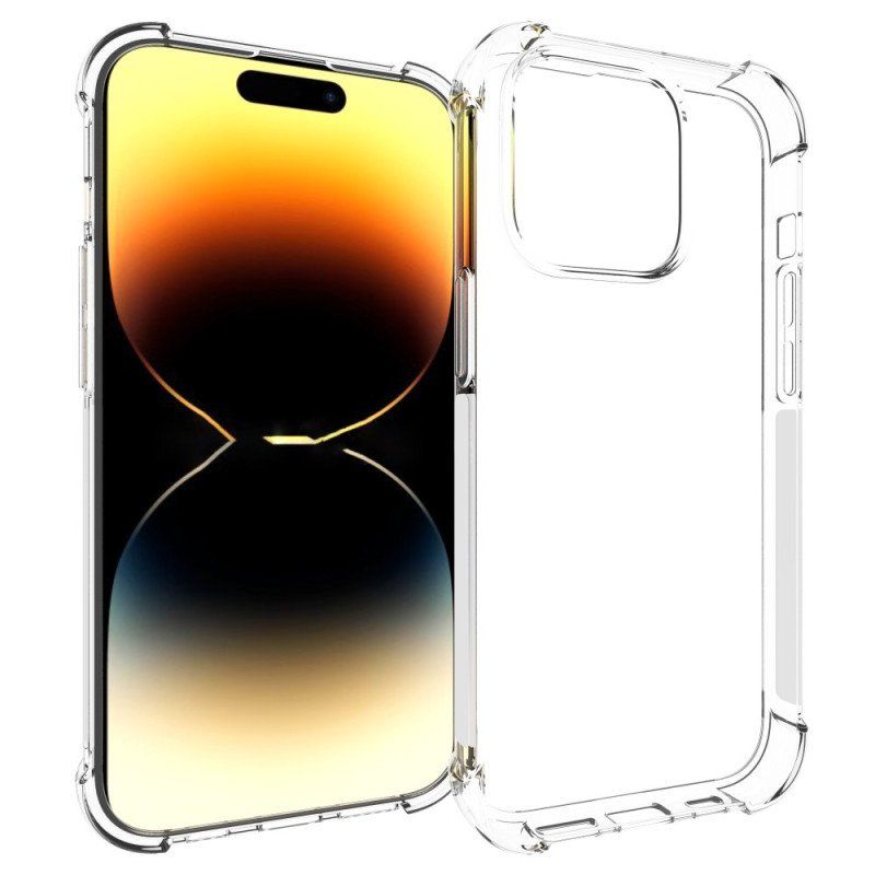 Etui do iPhone 15 Pro Przezroczysty Ze Wzmocnionymi Narożnikami