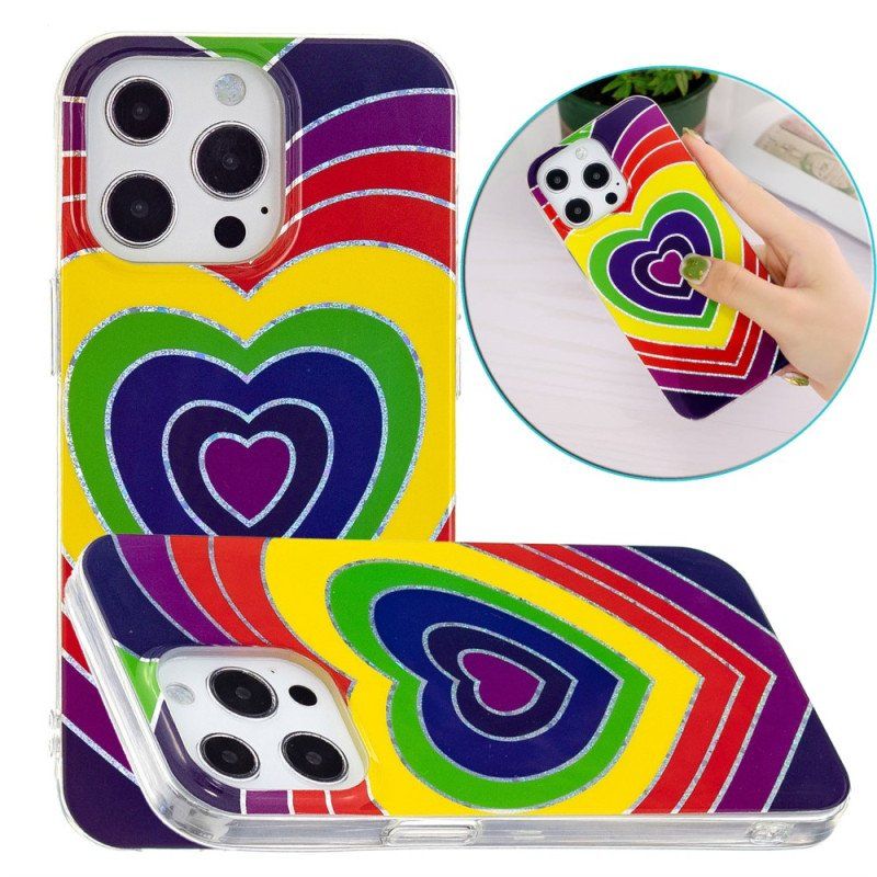 Etui do iPhone 15 Pro Psychodeliczne Serce