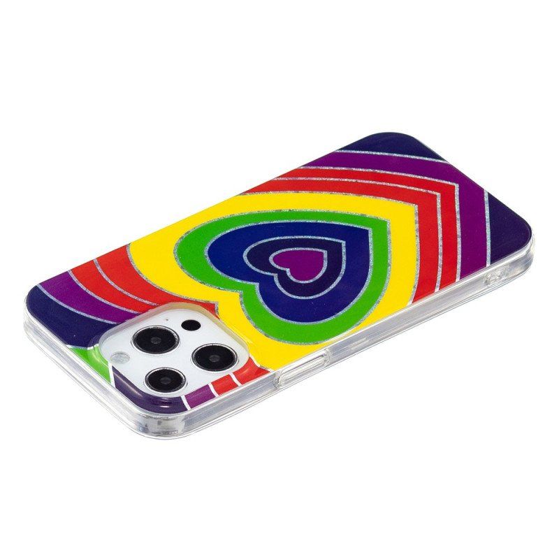 Etui do iPhone 15 Pro Psychodeliczne Serce