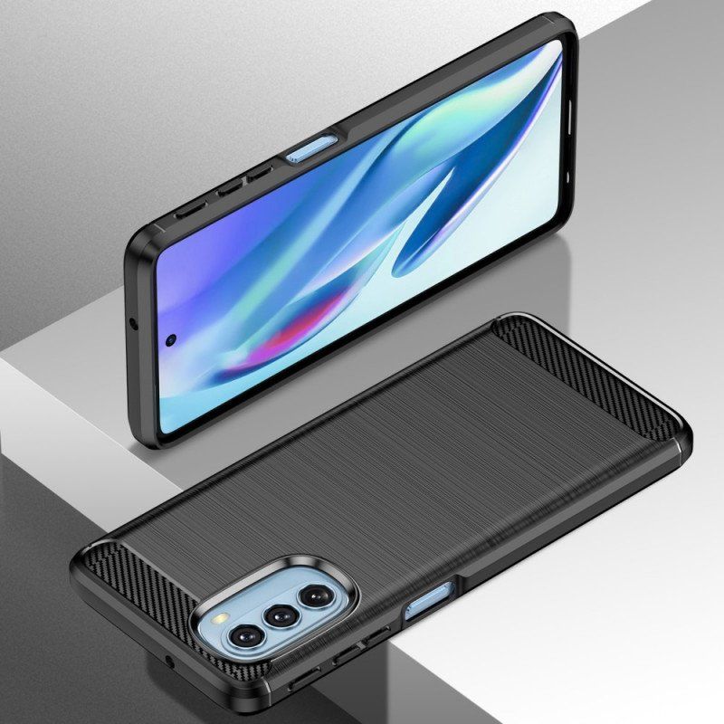 Etui do Moto G51 5G Szczotkowane Włókno Węglowe