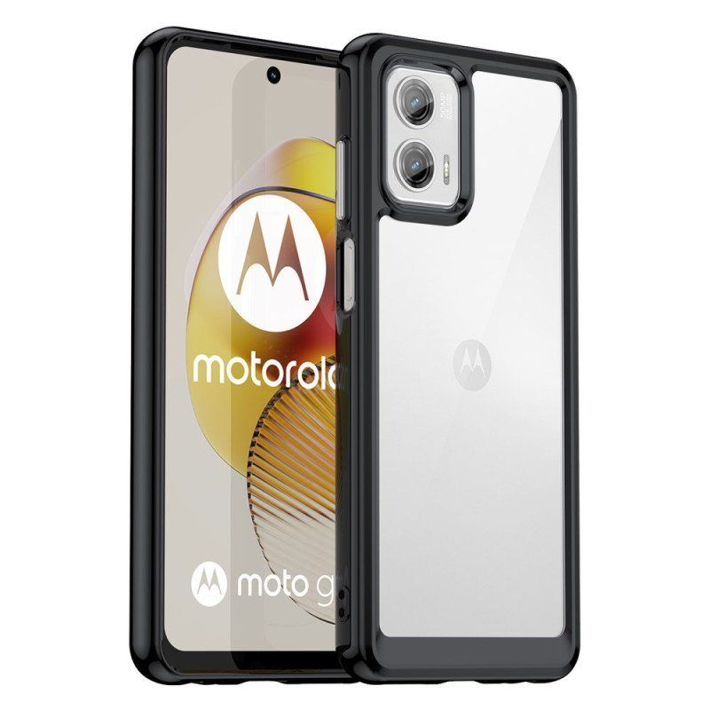 Etui do Moto G73 5G Przezroczysta Hybryda