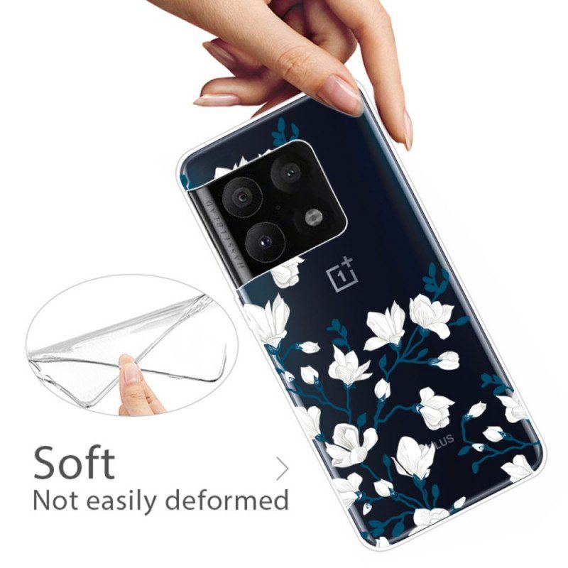 Etui do OnePlus 10 Pro 5G Białe Kwiaty