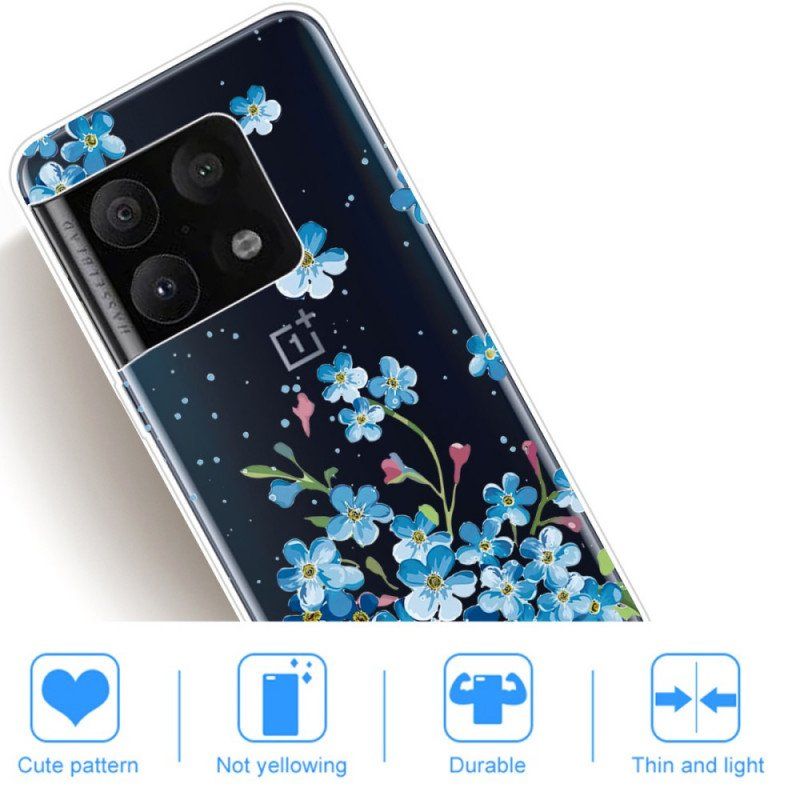 Etui do OnePlus 10 Pro 5G Niebieskie Kwiaty