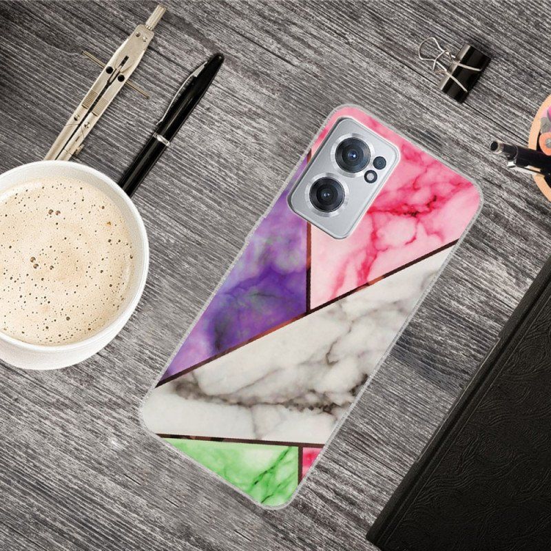 Etui do OnePlus Nord CE 2 5G Biały I Szary Marmur