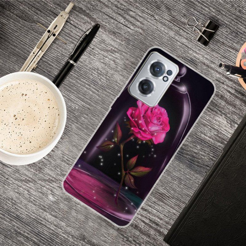 Etui do OnePlus Nord CE 2 5G Róża Pod Szkłem