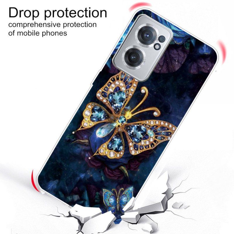 Etui do OnePlus Nord CE 2 5G Świetlisty Motyl