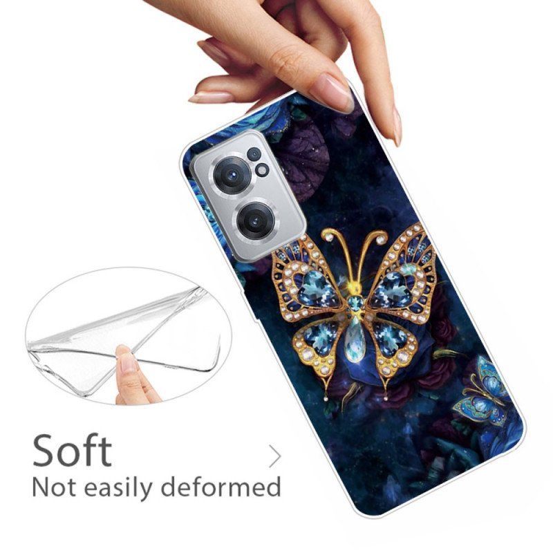 Etui do OnePlus Nord CE 2 5G Świetlisty Motyl