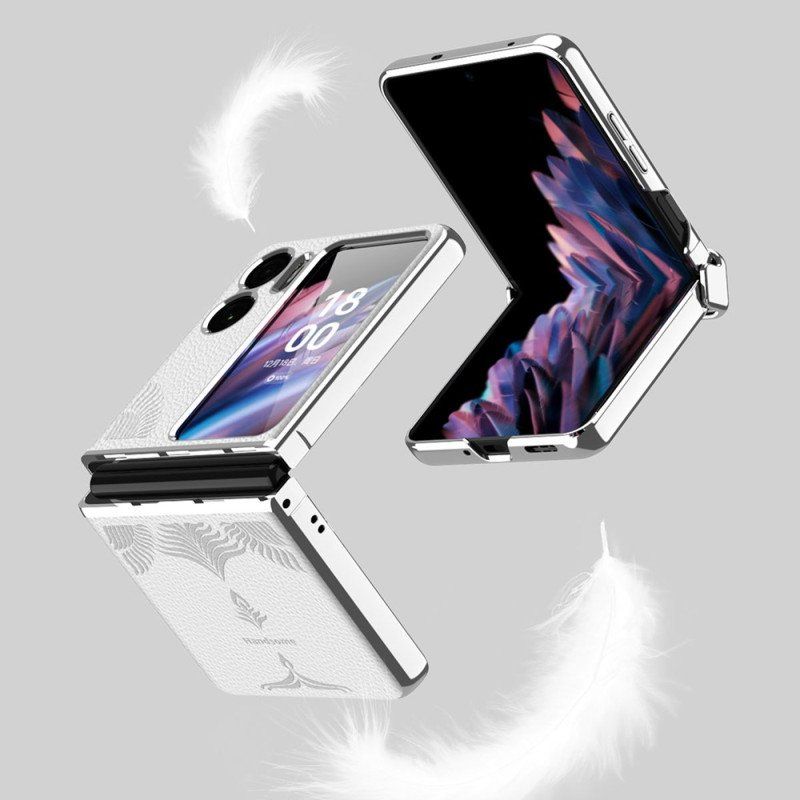 Etui do Oppo Find N2 Flip Etui Folio Styl Skóry Liczi