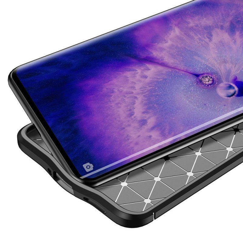 Etui do Oppo Find X5 Podwójna Linia Liczi Z Efektem Skóry