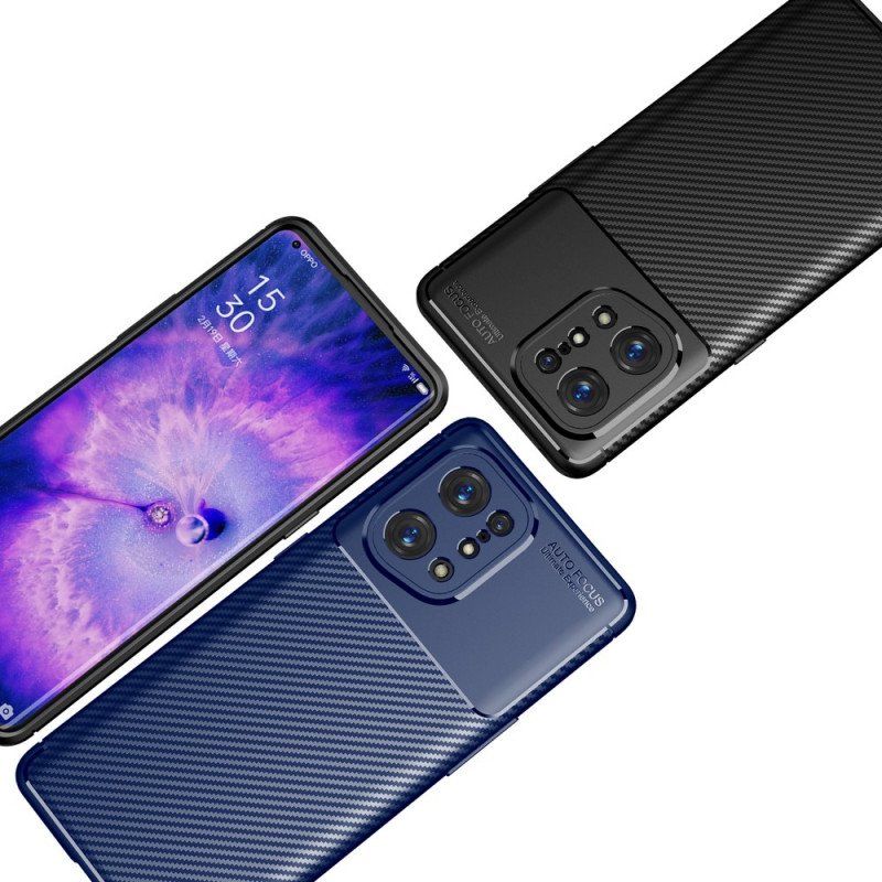 Etui do Oppo Find X5 Wąż Z Włókna Węglowego