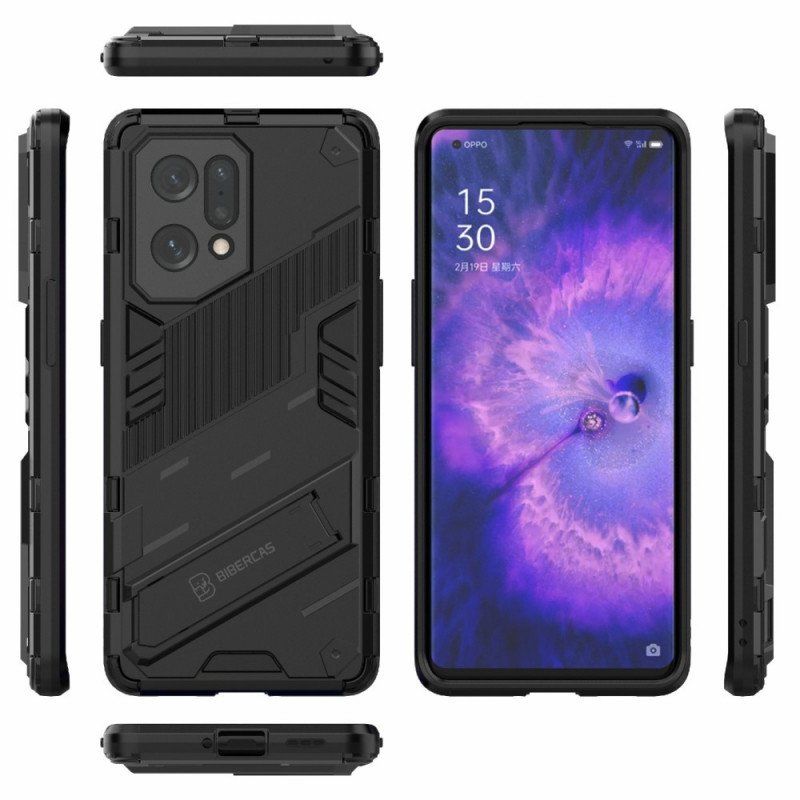 Etui do Oppo Find X5 Zdejmowany Stojak W Dwóch Pozycjach Bez Użycia Rąk