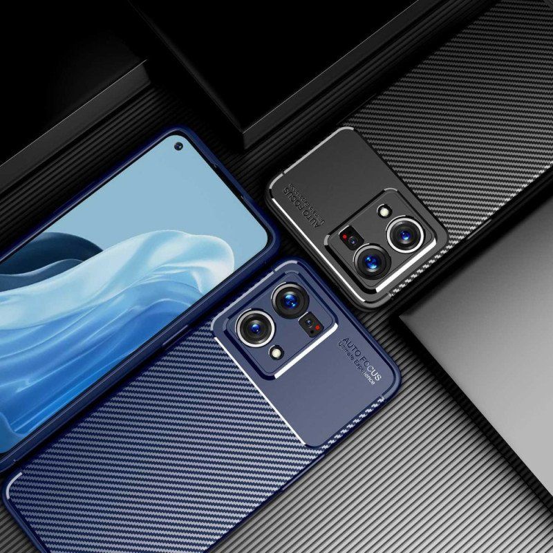 Etui do Oppo Reno 7 Wąż Z Włókna Węglowego