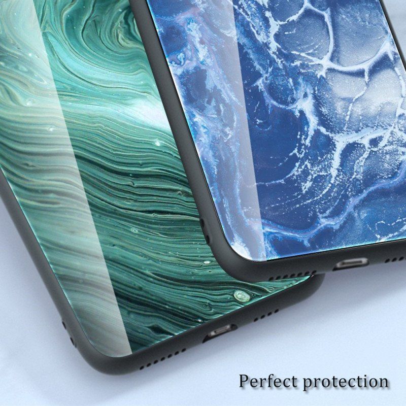 Etui do Oppo Reno 8 Pro Szkło Hartowane W Kolorach Marmuru