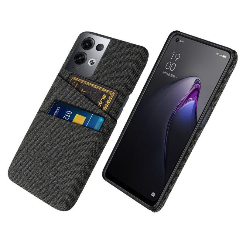 Etui do Oppo Reno 8 Pro Tkanina Na Karty