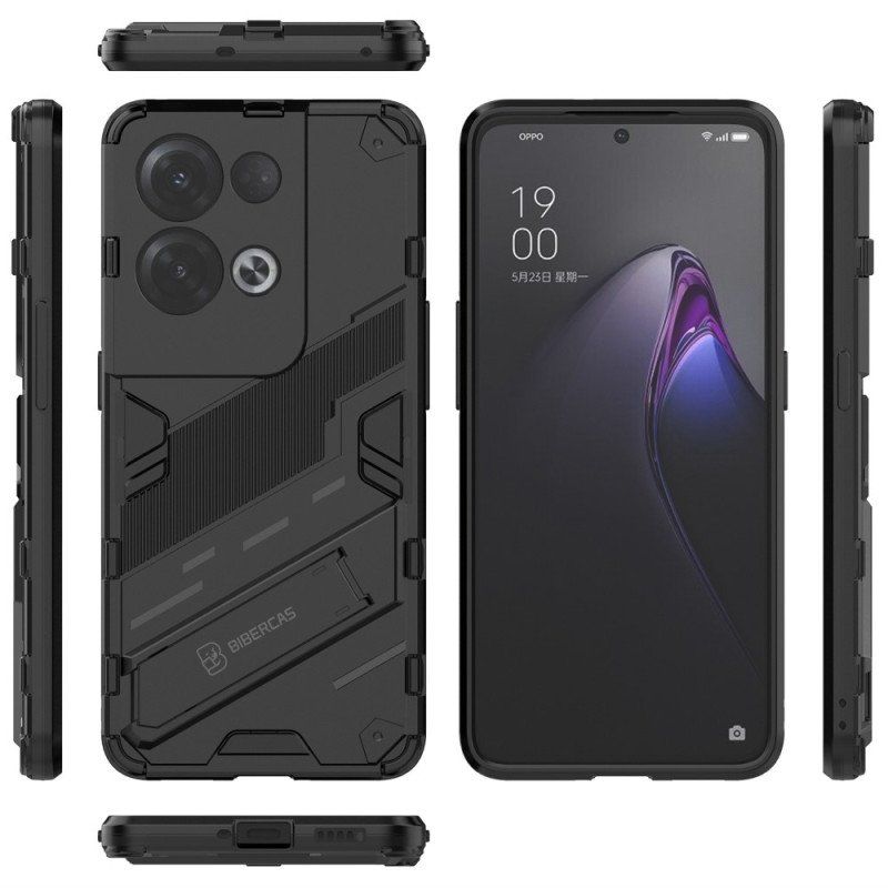 Etui do Oppo Reno 8 Pro Zdejmowany Stojak W Dwóch Pozycjach Bez Użycia Rąk