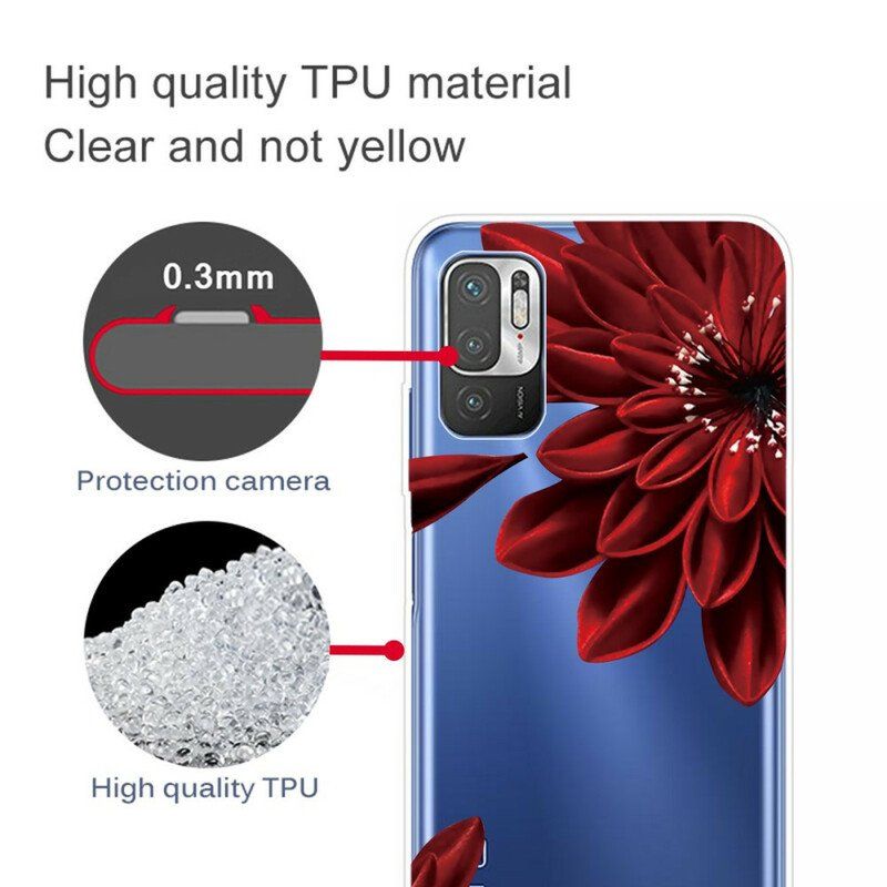 Etui do Poco M3 Pro 5G Dzikie Kwiaty