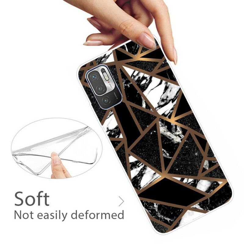 Etui do Poco M3 Pro 5G Geometryczny Marmur