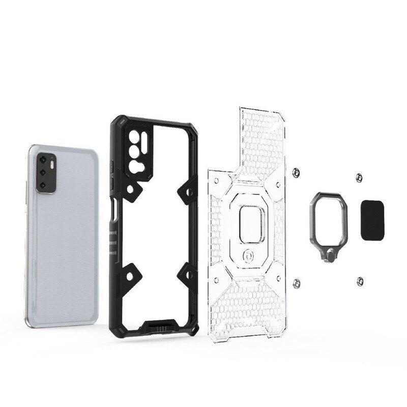 Etui do Poco M3 Pro 5G Plaster Miodu Z Pierścieniem