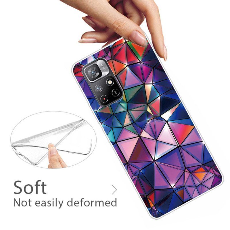 Etui do Poco M4 Pro 5G Elastyczna Geometria