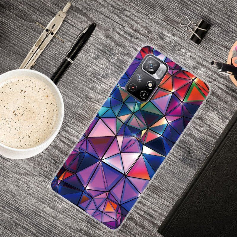 Etui do Poco M4 Pro 5G Elastyczna Geometria