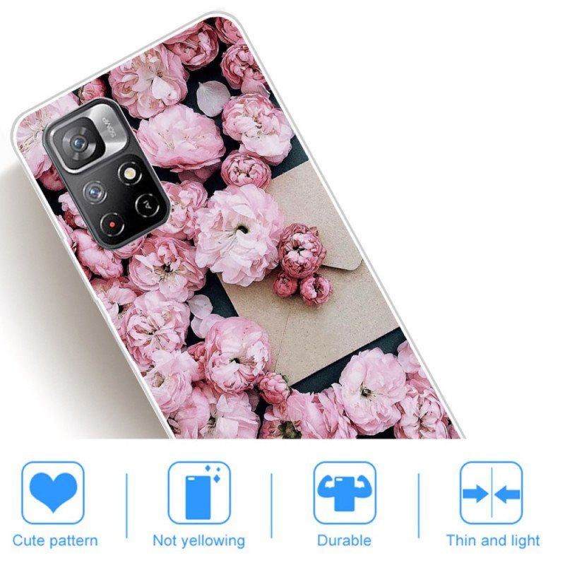 Etui do Poco M4 Pro 5G Intensywne Kwiaty