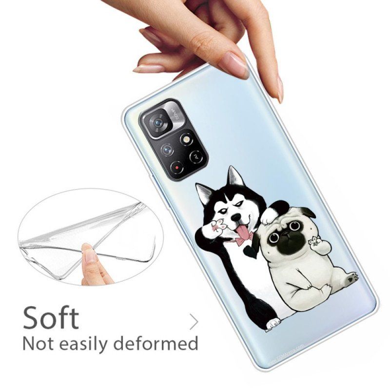 Etui do Poco M4 Pro 5G Śmieszne Psy