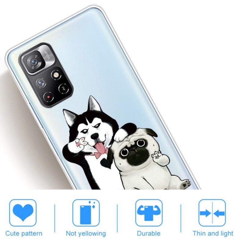 Etui do Poco M4 Pro 5G Śmieszne Psy