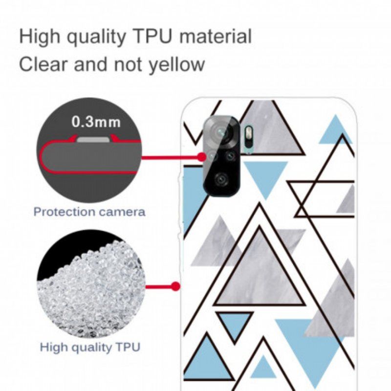 Etui do Poco M5s Marmurowe Trójkąty