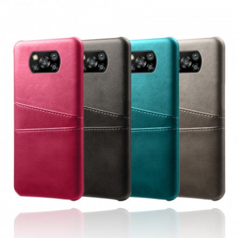 Etui do Poco X3 / X3 Pro / X3 NFC Podwójne Etui Na Karty Ksq