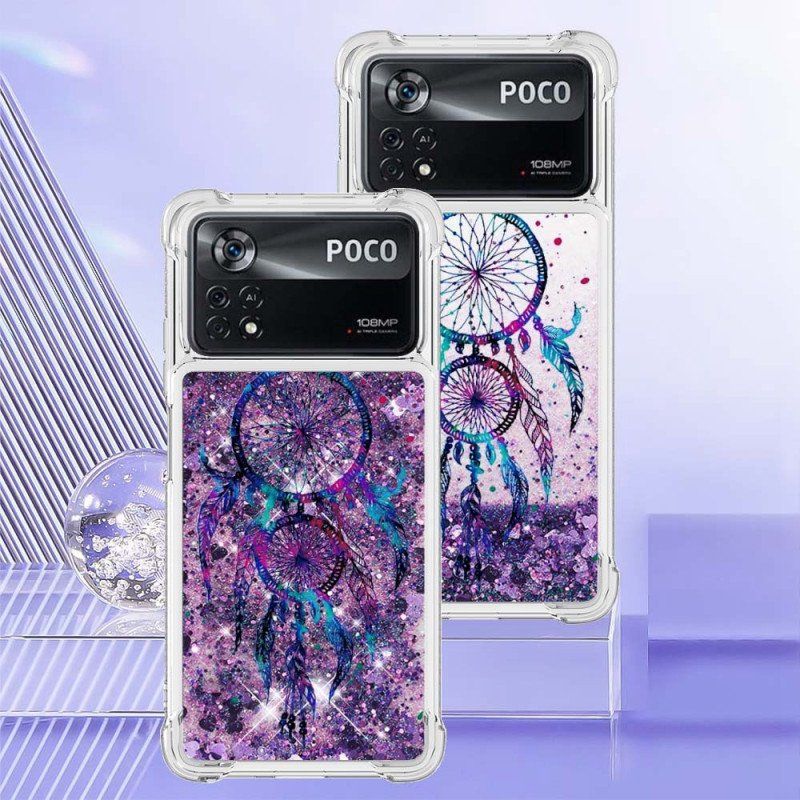 Etui do Poco X4 Pro 5G Cekinowy Łapacz Snów