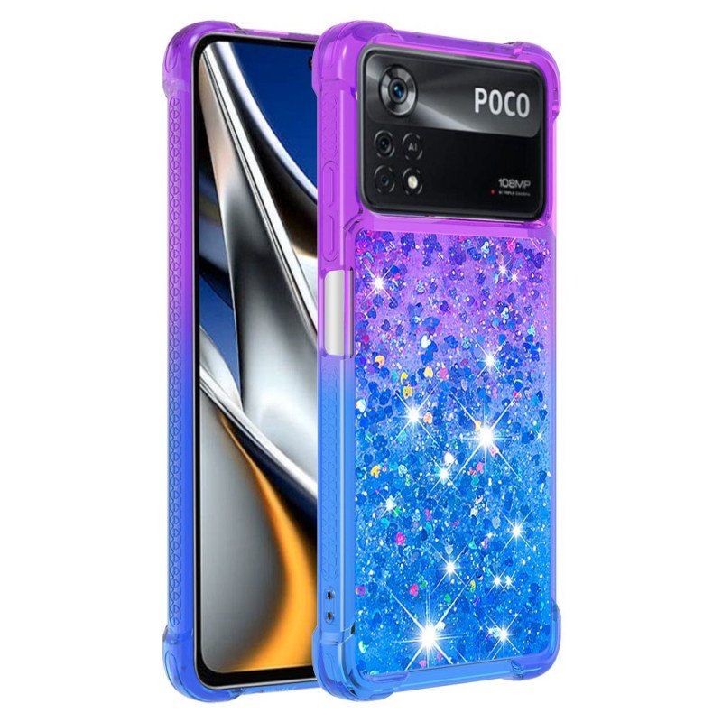 Etui do Poco X4 Pro 5G Kolorowe Cekiny