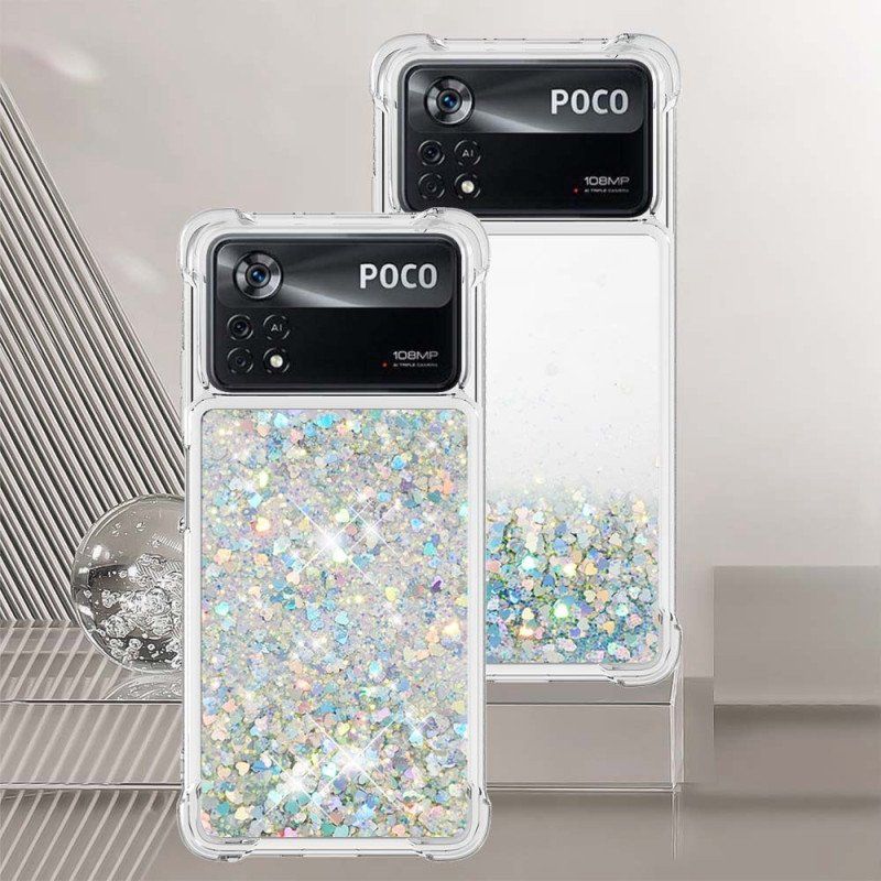 Etui do Poco X4 Pro 5G Pragnienia Cekiny