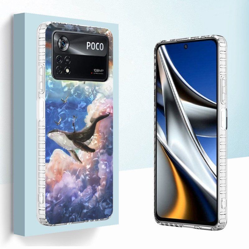 Etui do Poco X4 Pro 5G Stylizowany Wieloryb