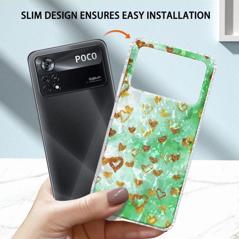 Etui do Poco X4 Pro 5G Stylowe Serca