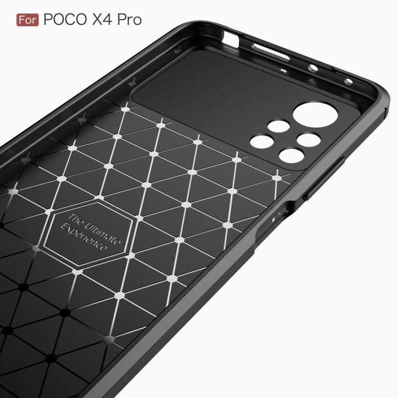 Etui do Poco X4 Pro 5G Szczotkowane Włókno Węglowe