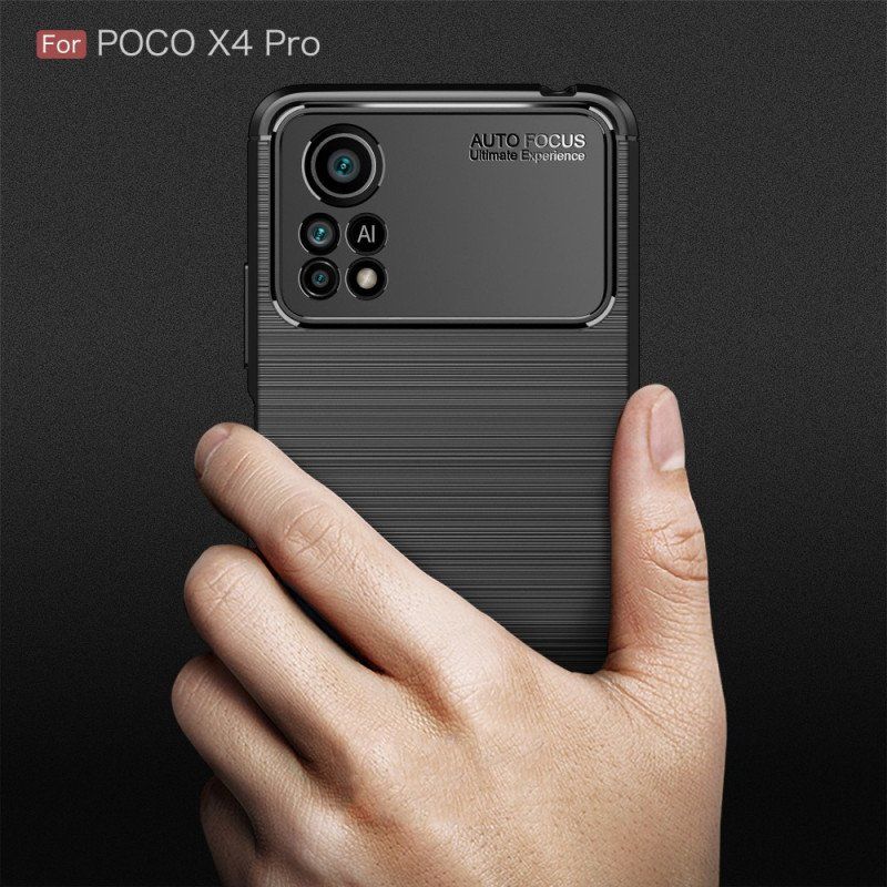 Etui do Poco X4 Pro 5G Szczotkowane Włókno Węglowe