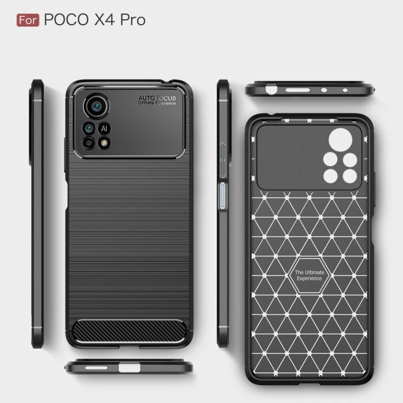 Etui do Poco X4 Pro 5G Szczotkowane Włókno Węglowe